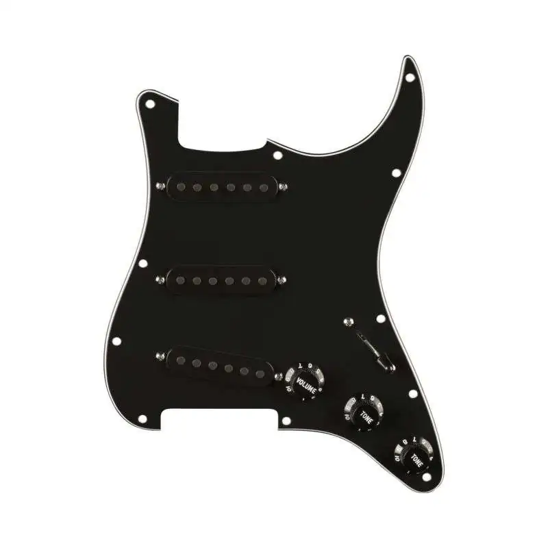 Fender '65 Strat Pre-Wired Pickguard Black