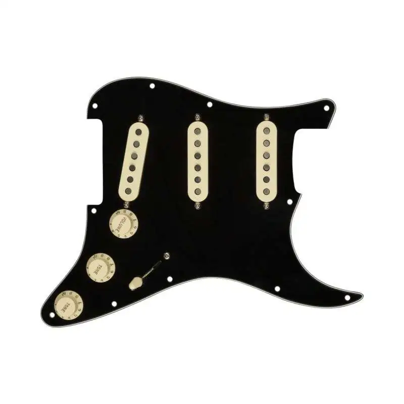 Fender Pre-Wired Strat Pickguard Custom '69 SSS (Black) Fender Pre-Wired Strat Pickguard Custom '69 SSS (Black)