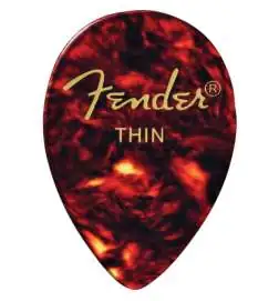 Fender Palhetas 358 Shape thin Shell 72unids Set