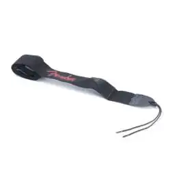 Fender Black Polyester Logo Strap Red