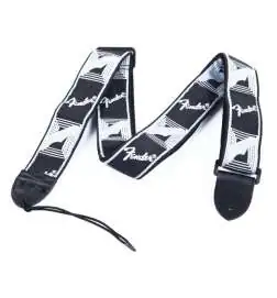 Fender 2 Sangle monogramme noir gris gris Sangle avec logo