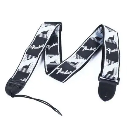 Fender Monogrammed Strap Black Light Grey Dark Grey