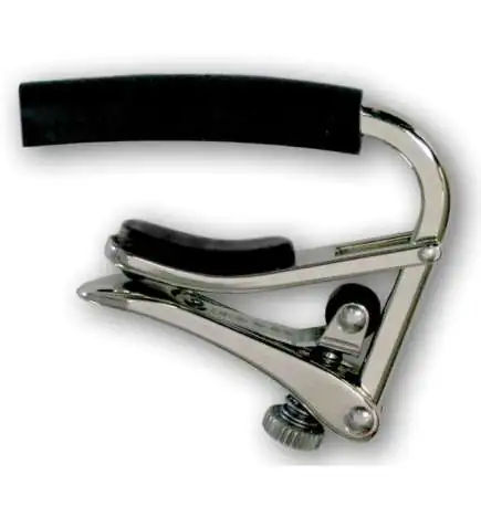 Shubb Capodaster C4 E-Gitarre Polished Nickel, stark gewölbt