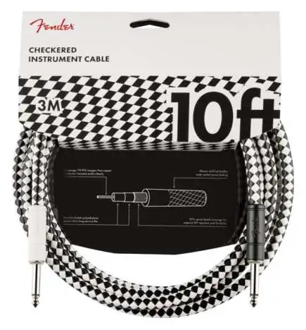 Fender Pro Instrument Cable Checkerboard 3 m
