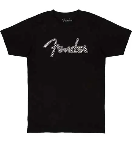 Fender Wavy Checker Logo T-Shirt S
