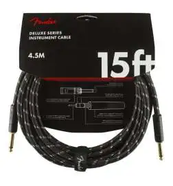 Fender Deluxe Tweed Instrument Cable BLK 4,5 m