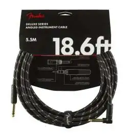 Fender Deluxe Tweed Instrument Cable BLK 5,5 m