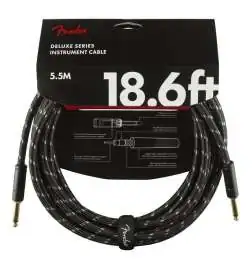 Fender Deluxe Tweed Instrument Cable BLK 5,5 m
