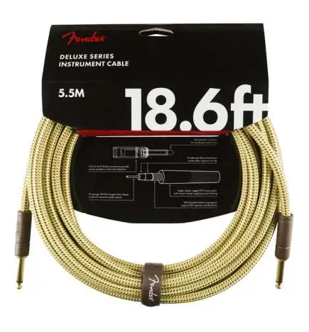 Fender Deluxe Tweed Instrument Cable 5,5 m