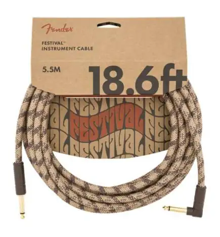 Fender Festival Instrument Cable S A 5.5m (Brown Stripe)