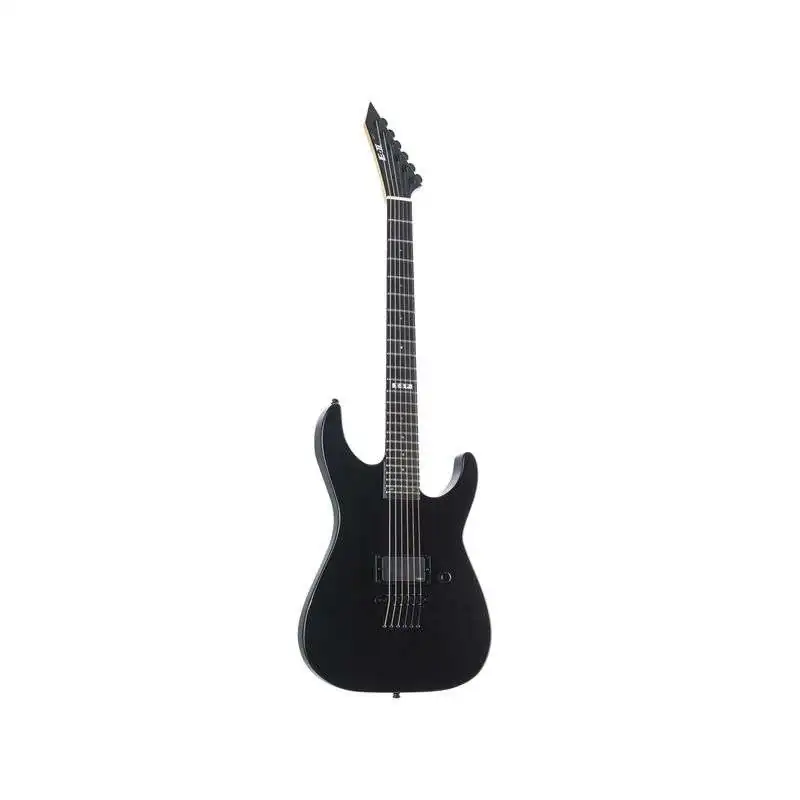 ESP E-II M-I Neck Thru NT Black Satin
