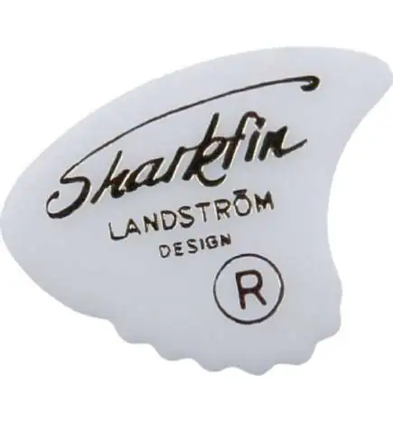 Sharkfin Plektrum medium (wit) Transp. 12er-Set