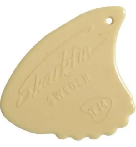 Sharkfin Plektrum medium (geel) met Relief, 12er-Set