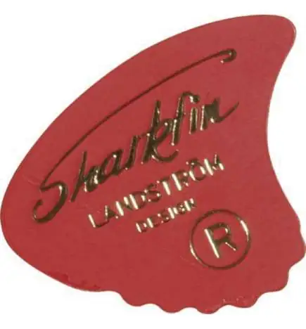 Sharkfin Plektrum dünn (rood) Transp. 12er-Set