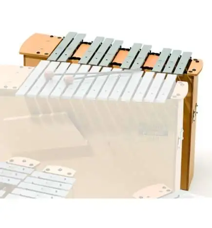 Sonor metaalophon GBMP 2.1, grootbas, 7 Töne