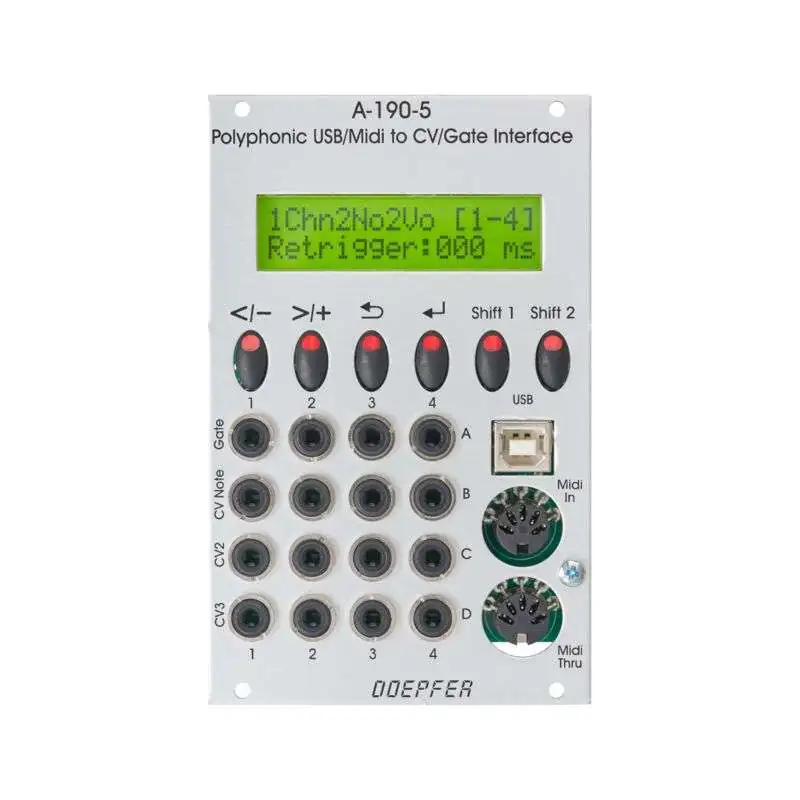 Doepfer A-190-5 Polyphonic USB/Midi to CV/Gate Interface