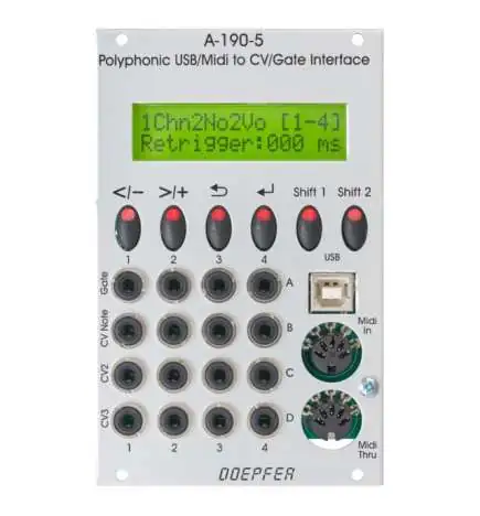 Doepfer A-190-5 Polyphonic USB Midi to CV Gate Interface