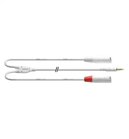Cordial CFY 3 WMM-SNOW Y-Adapterkabel 3 m