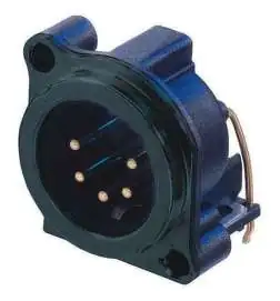Neutrik NC5MBH-B Chassisstecker