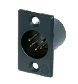 Neutrik NC5MP-B Chassisstecker