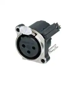 Neutrik NC3FBV2-SW Chassis Connector