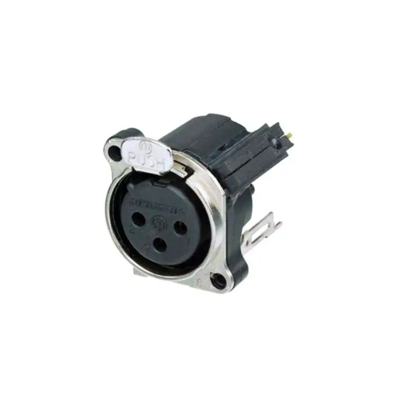 Neutrik NC3FBV2-SW XLR-Chassisbuchse