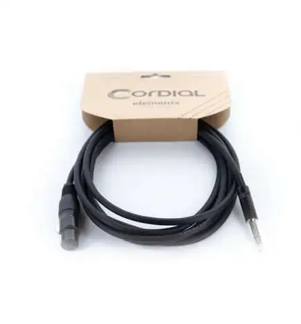 Cordial EM 6 FV Câble de Microphone 6 m