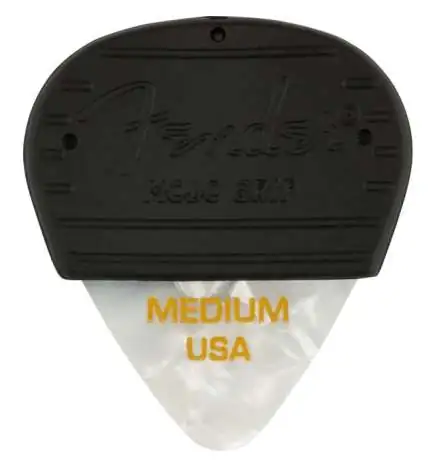 Fender 351 Mojo Grip Picks Celluloid White Moto Medium