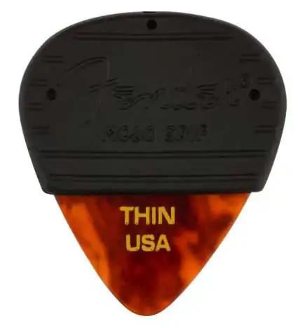 Fender 351 Mojo Grip Picks Celluloid Tortoiseshell Thin