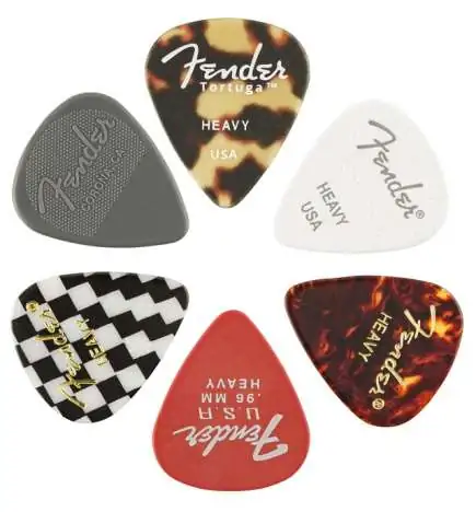 Fender 351 Picks Material Medley Heavy