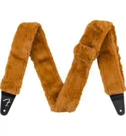 Fender Supersoft Strap Poodle Plush Rust