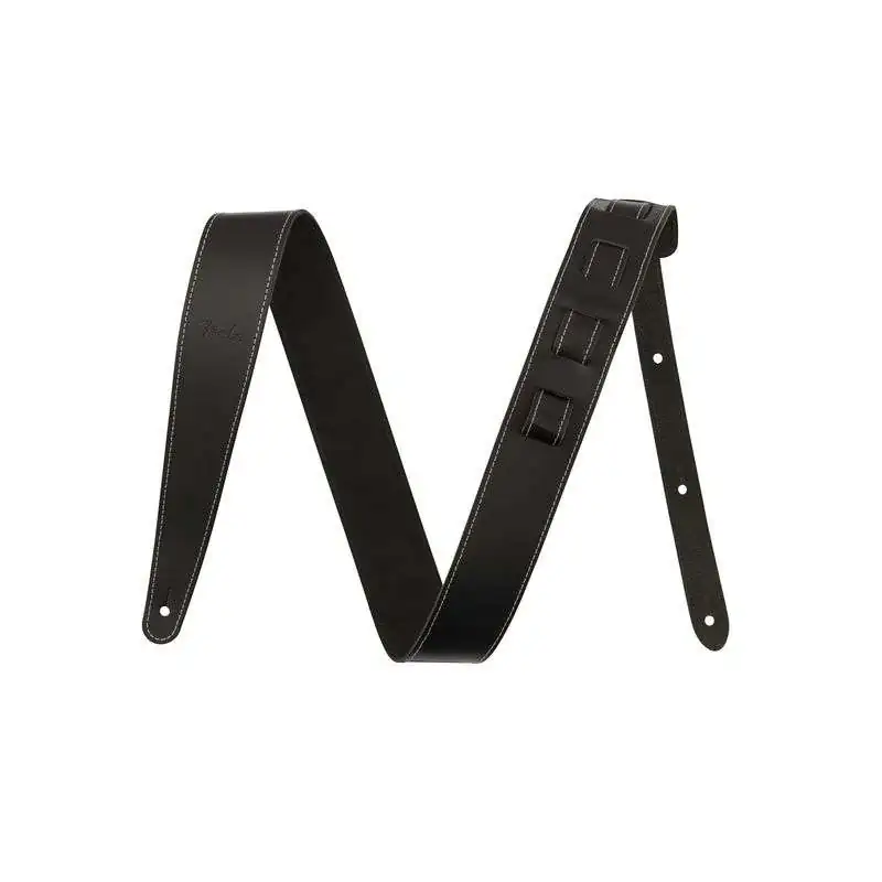 Fender 2" Essentials Leather Strap Black