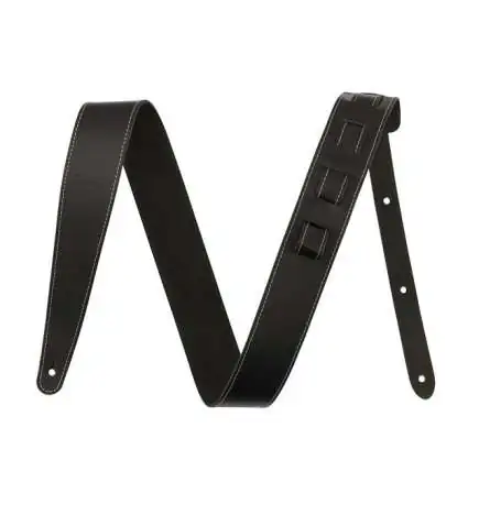 Fender 2 Essentials Leather Strap Black