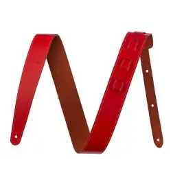 Fender 2 Essentials Leather Strap Red