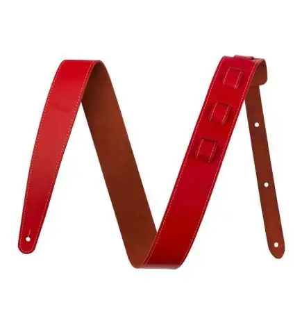 Fender 2 Essentials Leather Strap Red