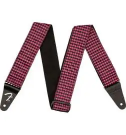 Fender Houndstooth Jacquard Strap Pink