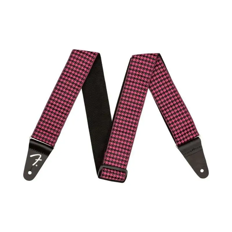Fender Houndstooth Jacquard Strap Pink