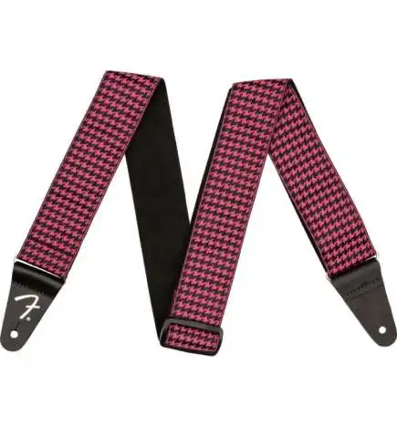 Fender Houndstooth Jacquard Strap Pink