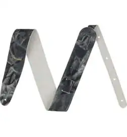 Fender Tie Dye Leather Strap Black