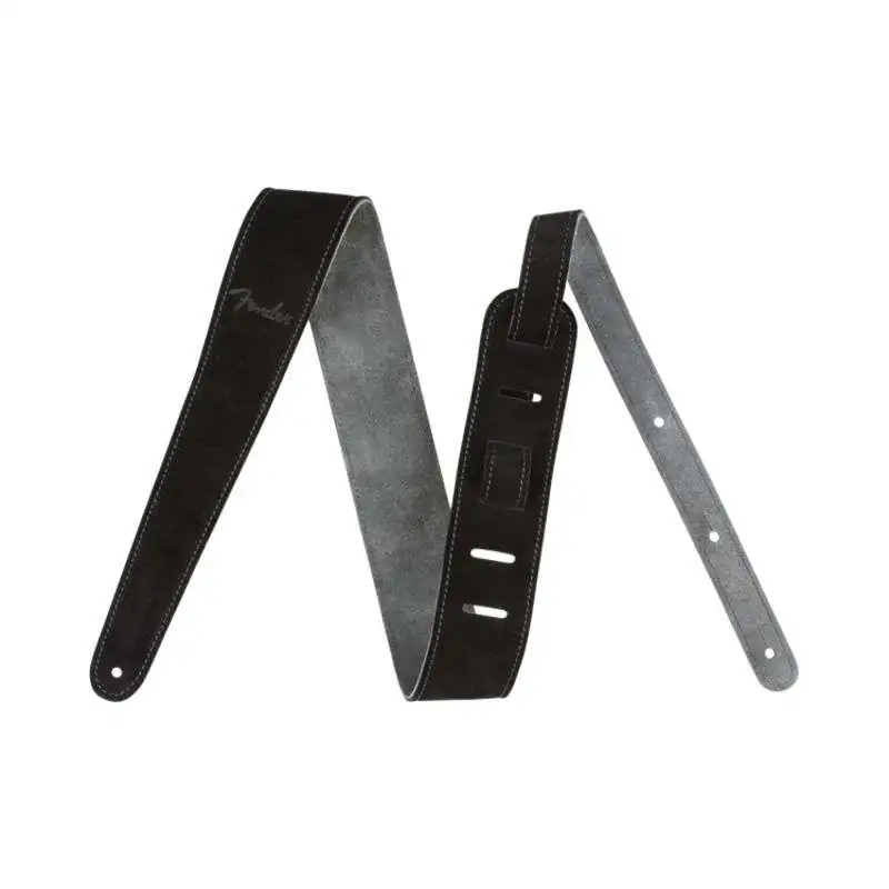 Fender 2" Reversible Suede Strap Black/Gray