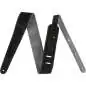 Fender 2" Reversible Suede Strap Black/Gray