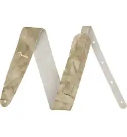 Fender Tie Dye Leather Strap Natural