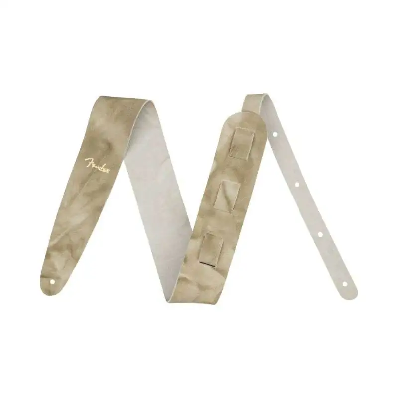 Fender Tie Dye Leather Strap Natural
