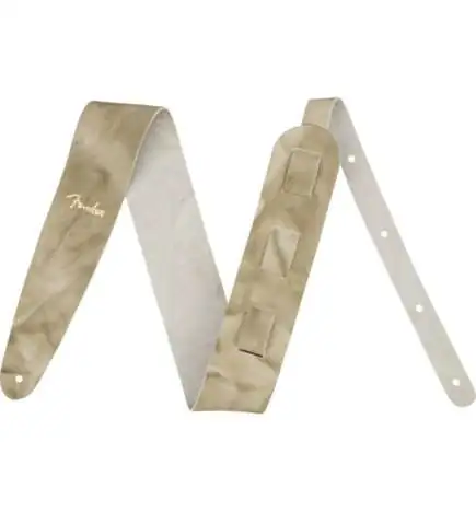 Fender Tie Dye Leather Strap Natural