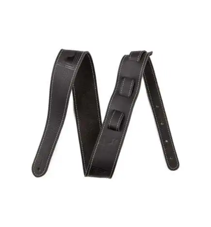 Fender Monogrammed Leather Gurt BK Black