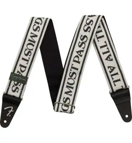 Fender George Harrison All Things Must Pass Logo Strap White