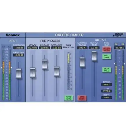 Sonnox Limeter AAX native, RTAS, AU, VST