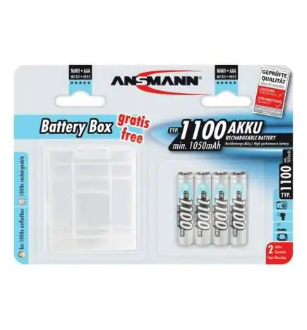 Ansmann NiMH Battery Micro AAA Type 1100