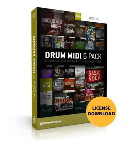 Toontrack Drum MIDI 6 Pack VST Licence code