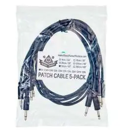 Black Market Modular Patch Cables 90mm Black (5-Pack)